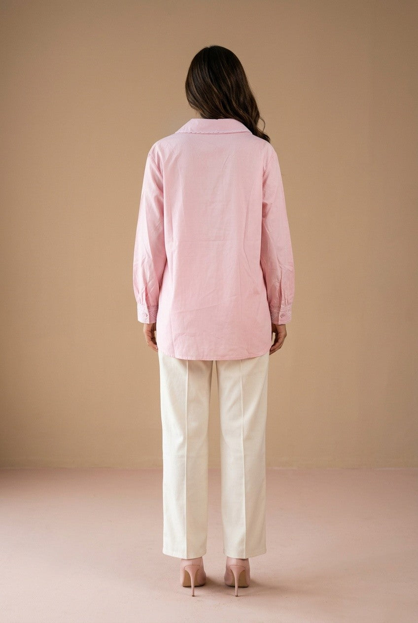 Women's Embroidered Cotton Shirt