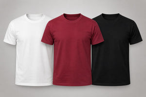 Premium Bio-Washed Cotton T-Shirt | Ultra-Soft Breathable Casual Tee Combo of 3