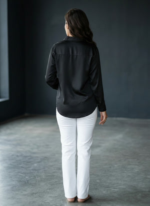Women's Premium Satin Formal Shirt