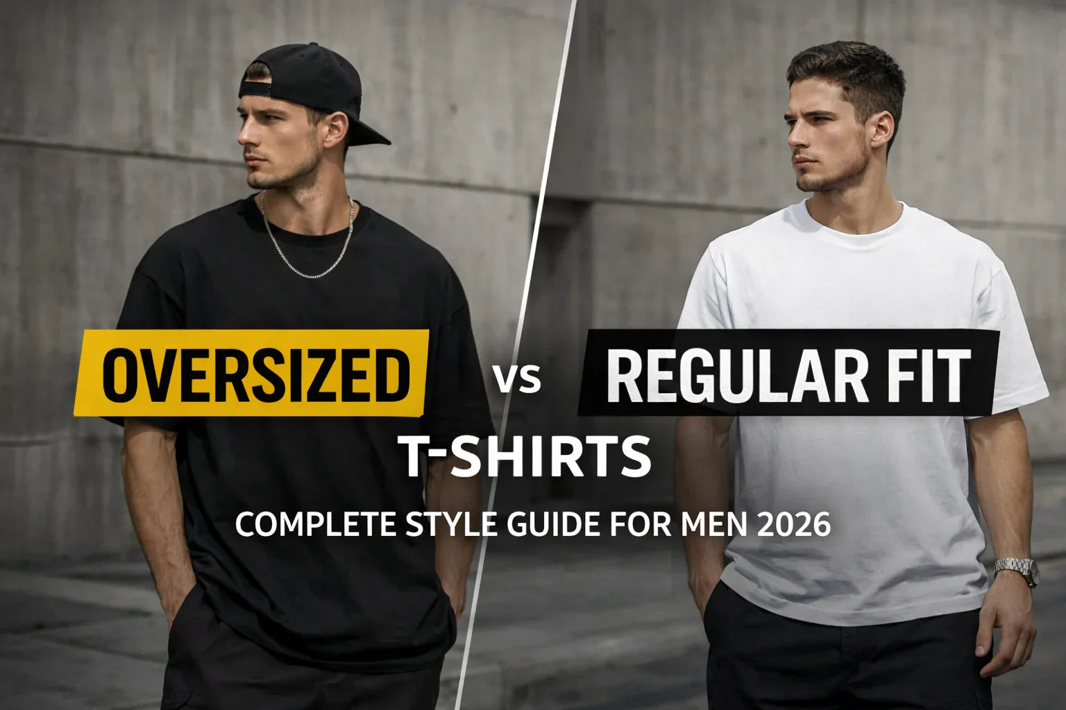 Oversized T-Shirts vs Regular Fit – The Complete Style Guide for Modern Men (2026)
