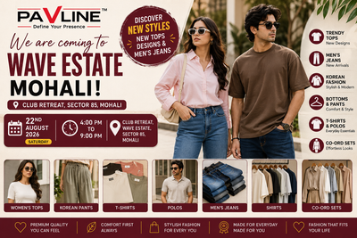 Pavline Is Coming to Club Retreat, Wave Estate, Sector 85, Mohali – Discover Trendy Women's & Men's Fashion