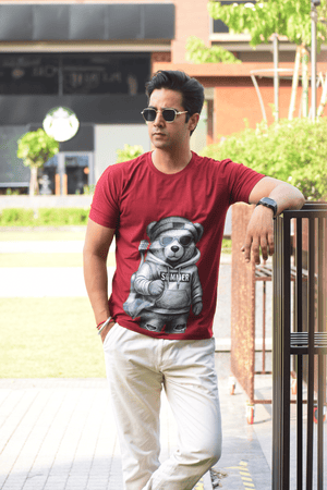 Ultra-Soft Polo Cotton T-Shirt - 210 GSM PC Bio Washed Regular Tee
