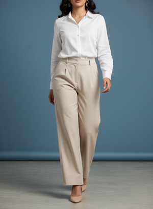 Korean Wide-Leg Trousers