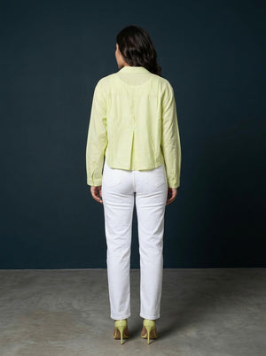 Relaxed Fit Overshirt with Back Pleat Detail