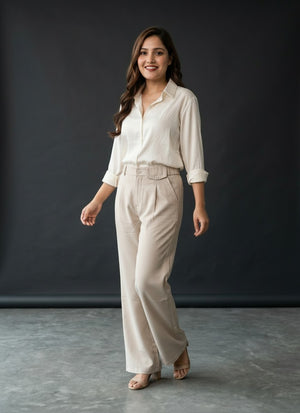 Women's Premium Satin Formal Shirt